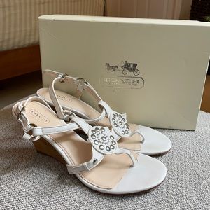 Coach leather Sandals size 9.5